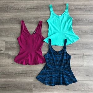 3️⃣ Express Peplum Tanks